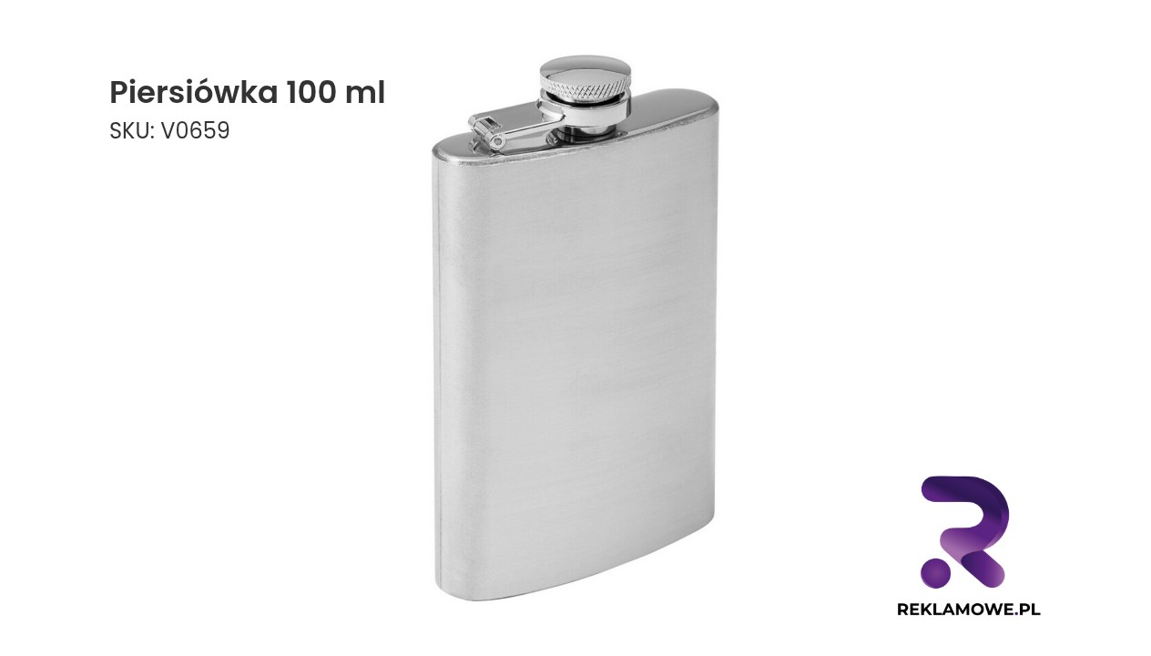 Piersiówka 100 ml ze stali nierdzewnej