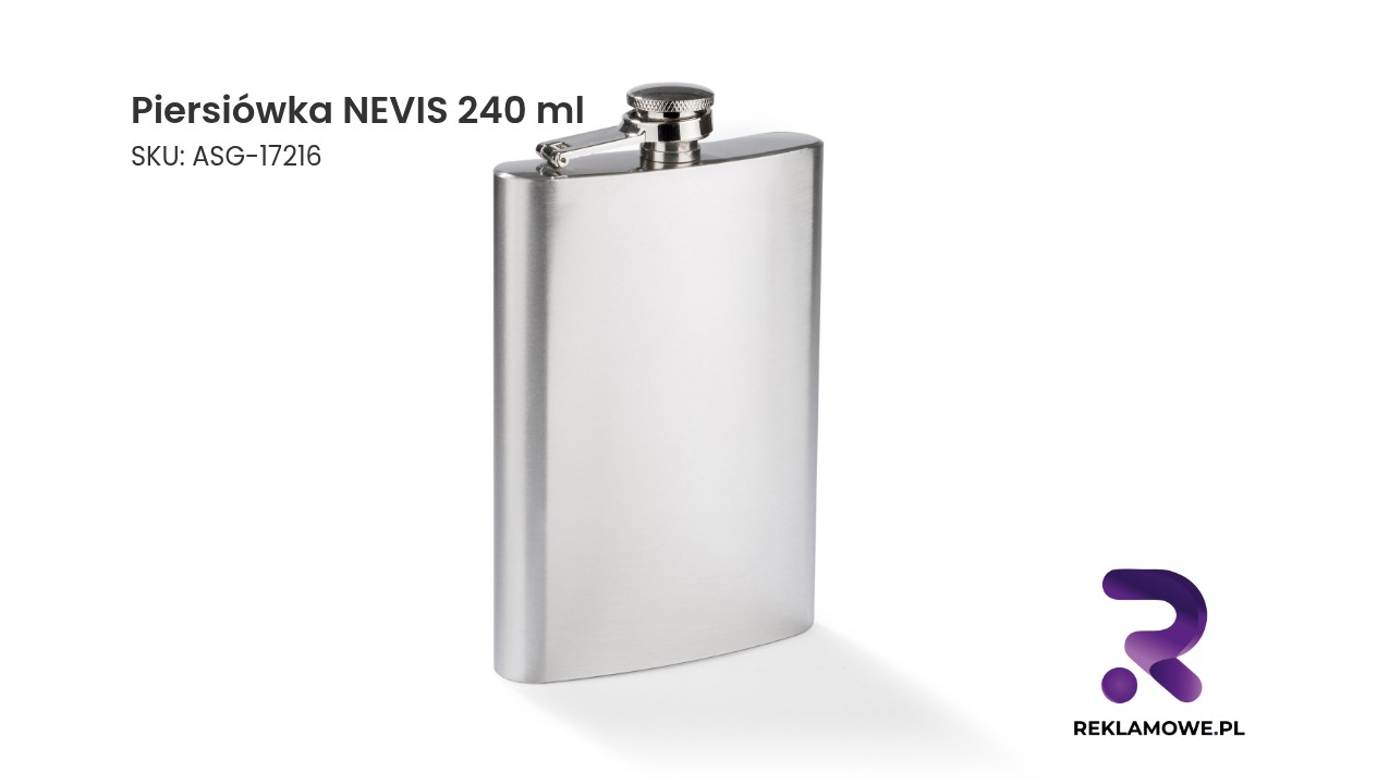 Piersiówka NEVIS o pojemności 240 ml