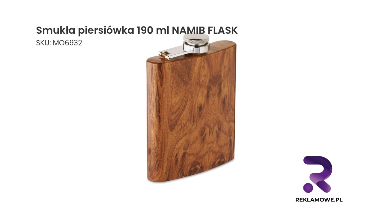 Elegancka smukła piersiówka NAMIB FLASK o pojemności 190 ml