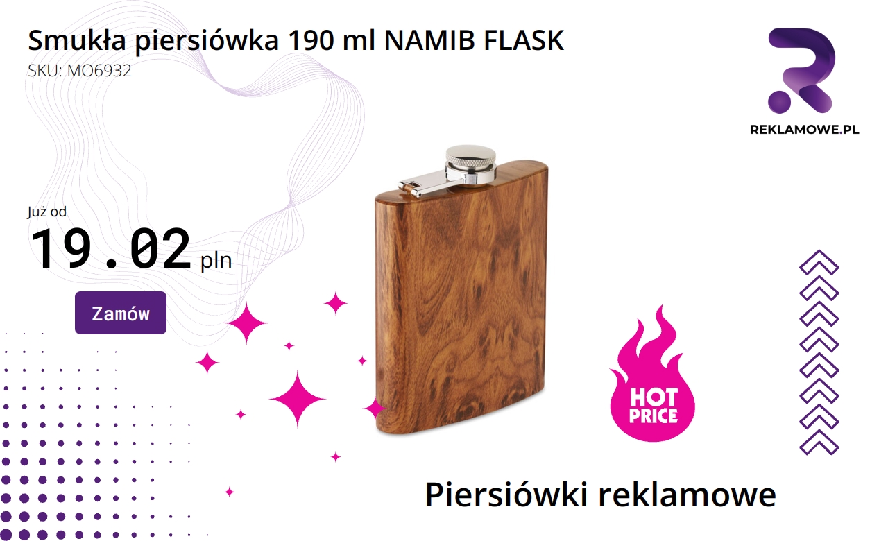 Smukła piersiówka 190 ml NAMIB FLASK