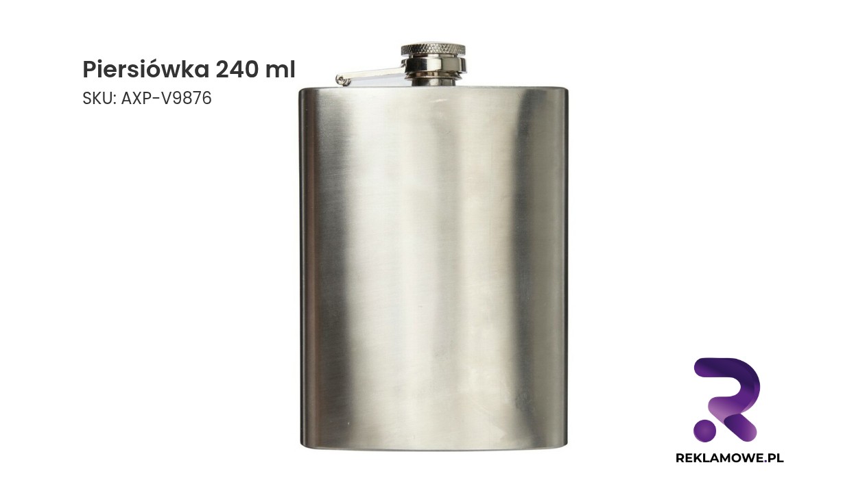 Piersiówka 240 ml Piersiówka 240 ml ze stali nierdzewnej