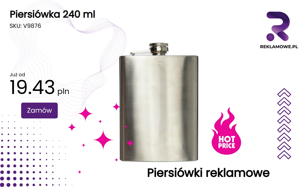 Piersiówka o pojemności 240 ml