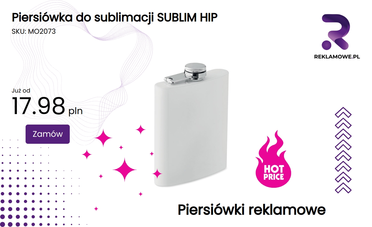 Piersiówka do sublimacji SUBLIM HIP