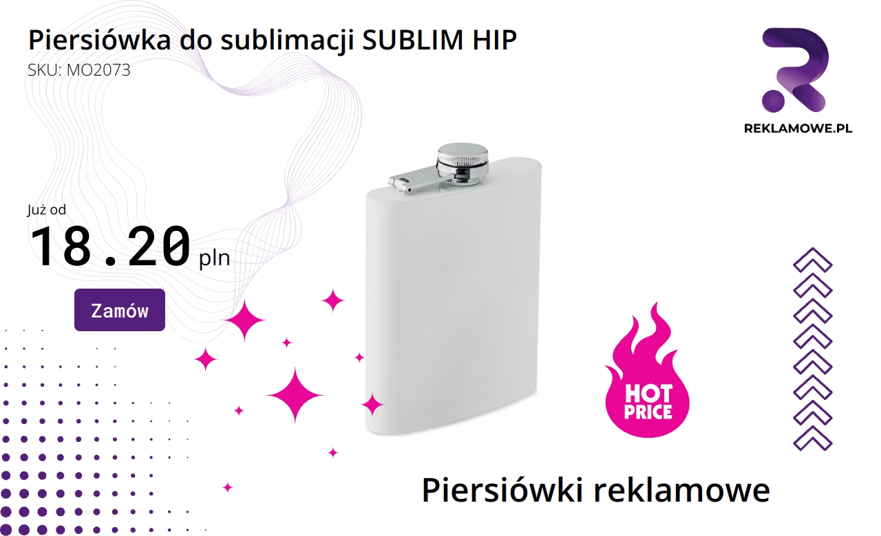 Piersiówka do sublimacji SUBLIM HIP